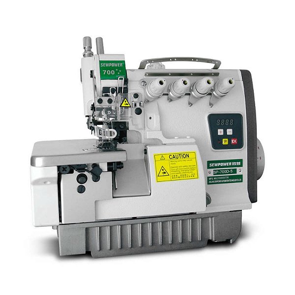 Maquina Interloque com Motor Direct Drive SewPower Bitola Media SP-700D-5 - 220 V COM PÉS E MESA DESMONTADOS