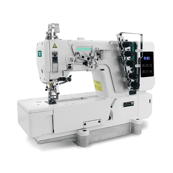 Maquina Galoneira Plana Fechada com Motor Direct Drive 6.4mm Zoje C5000-364-02 - 110 V PÉS E MESA COM ENVIO DESMONTADOS