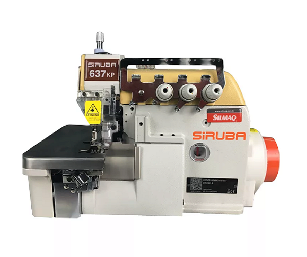 Maquina Overloque Siruba 637KP-504M2-04 DIRECT DRIVE -220 V COM PÉS E MESA MONTADOS
