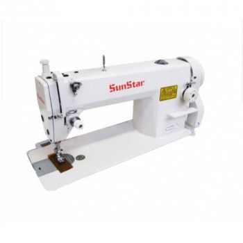 Maquina  Reta Industrial Sunstar KM 250A Motor Direct Drive - 220 V + Kit de Calcadores