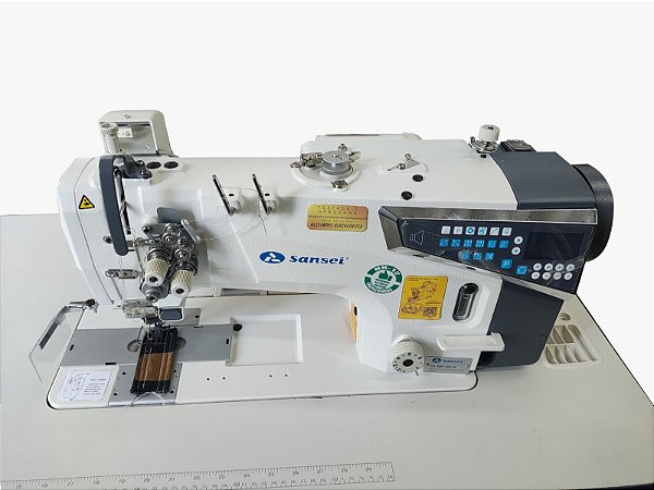 Maquina de Costura Pespontadeira Barra Fixa Motor Direct Drive Sansei SA-M8720D-4 - 220 VLTS