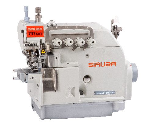 Maquina  Overloque Cilindrica Siruba Direct Drive Com Transporte Superior 737KST-504M-3-04 - 220v