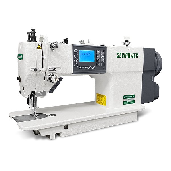 Maquina Transporte Duplo Eletronica com Motor de Passo SewPower SP-333 - 220 V com pés e mesa montados