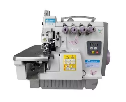 MAQUINA OVERLOQUE PONTO CADEIA 2 AGULHAS SANSEI AQUARELA SA-DS-6800DE-4-DD - 220 V COM PÉS E MESA DESMONTADOS