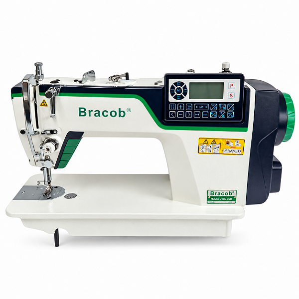 Máquina Reta Eletrônica Bracob BC-D9R 220V Direct Drive + Kit 6 Calcadores + Tesoura Jack + 10 Bobinas