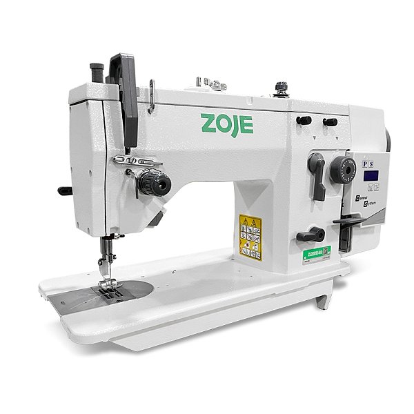MAQUINAZIG ZAG DIRECT DRIVE ZOJE 9 MM ZJ-20U93BD - 220 V COM PÉS E MESA MONTADOS