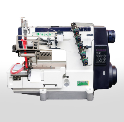 MAQUINA GALONEIRA BT DIRECT DRIVE BRACOB BC 588-05 CB/AT - 220 V COM PÉS E MESA DESMONTADOS