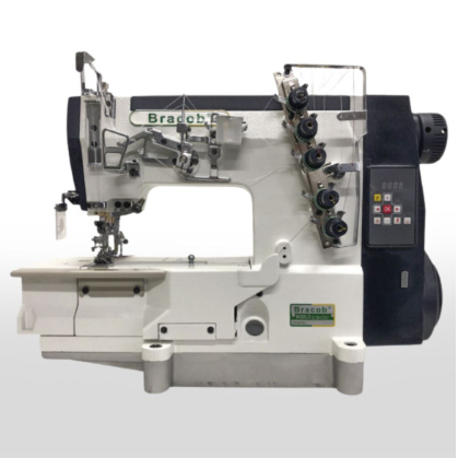 MAQUINA GALONEIRA BASE PLANA MOTOR DIRECT DRIVE BRACOB BC-588 AT BIVOLT COM PÉS E MESA DESMONTADOS
