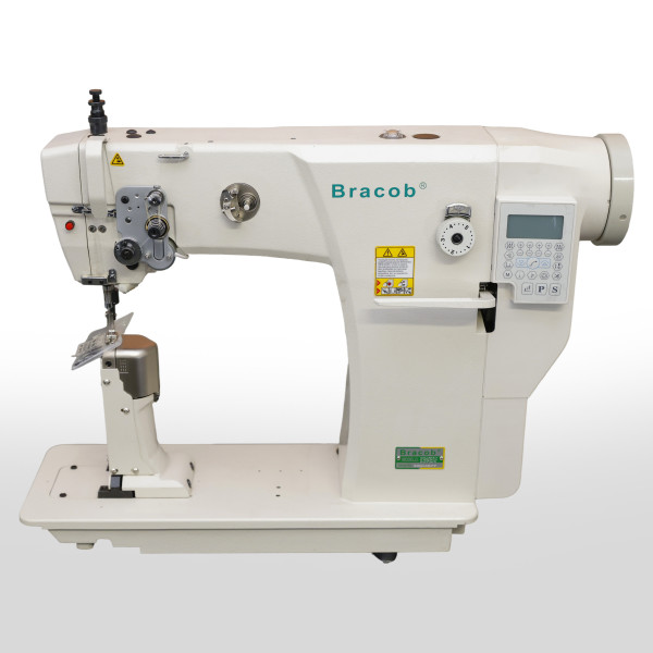 MAQUINA DE COLUNA TRANSPORTE DUPLO AGULHA E DENTE DIRECT DRIVE BRACOB BC 5816 AT EUT - 220 V