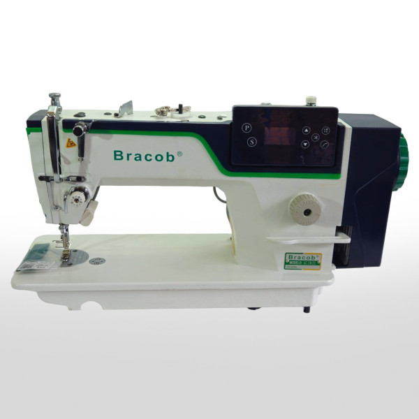 MAQUINA RETA DIRECT DRIVE COM CORTE DE LINHA BRACOB DC D9-2C - 220 V COM PÉS E MESA DESMONTADOS
