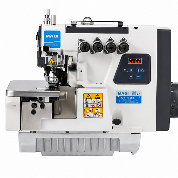Máquina Overloque Direct Drive 4 Fios 2 Agulhas MAQI C1-4-24 220V + Kit Premium Carbon + Cadeira para Costureira
