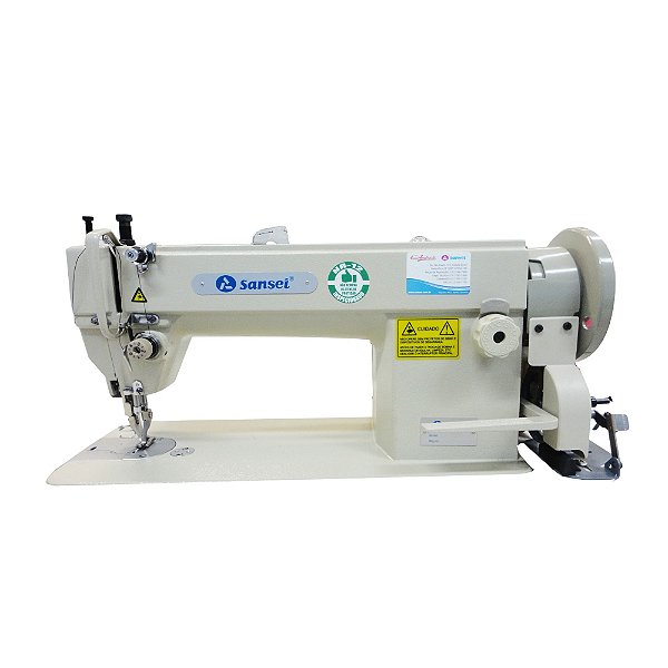 Maquina de Costura Transporte Duplo Dente e Calcador Sansei SA-0302 - BIVOLT