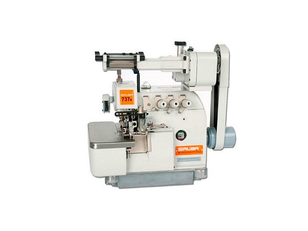 Maquina de Costura Overloque com Aparelho zeromax Siruba 737K-504M2-04/LFC-3 - BIVOLT