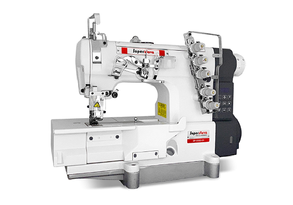 Maquina Galoneira Plana Fechada com Motor Direct Drive SUPERNOVA SSP-550D-01 - 110 V + KIT PREMIUM E CADEIRA ESPECIAL PARA COSTUREIRA