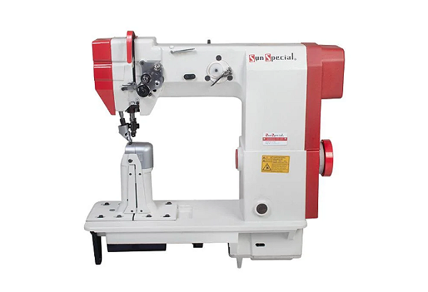 MÁQUINA DE COLUNA TRANSPORTE TRIPLO DIRECT DRIVE SUN SPECIAL SS591D-TX-CH - 220V COM PÉS E MESA DESMONTADOS