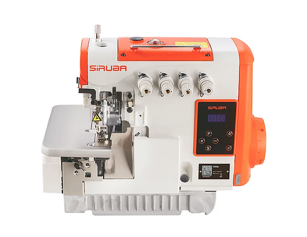 MAQUINA INTERLOQUE SIRUBA BITOLA MEDIA DIRECT DRIVE 557QE - 220 V COMPLETA COM PÉS E MESA DESMONTADOS