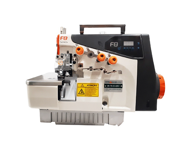 MAQUINA OVERLOQUE 1 AGULHA MOTOR DIRECT DRIVE MEGAMAK F8-3D - 220 V COM PÉS E MESA DESMONTADOS