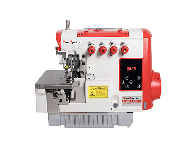 Maquina Overloque 4 Fios 2 Agulhas Direct Drive Sun Special SS94DS-PR-SU 110 V + KIT PREMIUM E CADEIRA ESPECIAL PARA COSTUREIRA