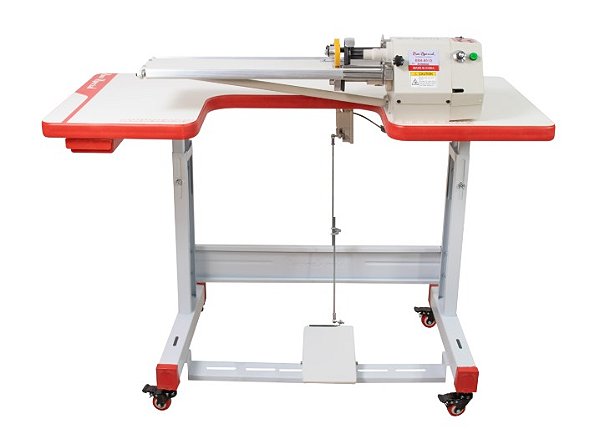 Máquina Corte Viés 1 faca Sun Special Direct Drive SSH-801D 220V COM PÉS E MESA MONTADOS