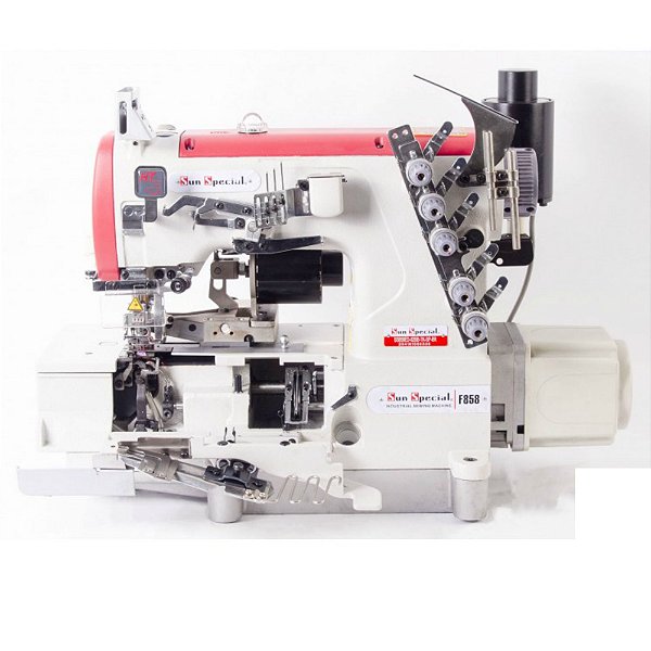 Máquina Galoneira Plana Eletrônica Aberta com Guilhotina Sunspecial SS858-ED-02-BB-TK - 220 V