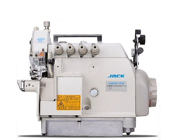 MÁQUINA OVERLOQUE PONTO CADEIA DIRECT DRIVE BASE CILÍNDRICA JACK JK-797DI-4-514-M03/333 -220 V COM PÉS E MESA DESMONTADOS