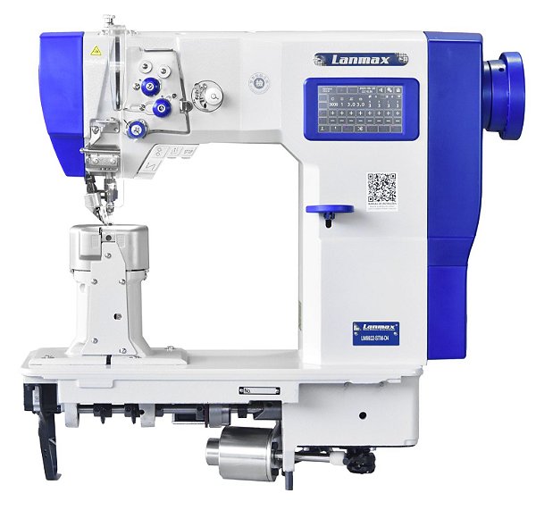 MAQUINA DE COLUNA 2 AGULHAS LANMAX DIRECT DRIVE LM-9922-STM-D4 220 v COM PÉS E MESA MONTADOS