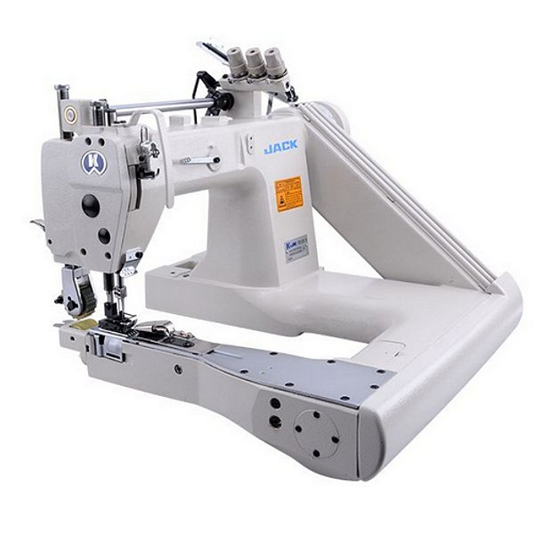 MAQUINA FECHADEIRA DE BRAÇO 3 AGULHAS JACK DIRECT DRIVE PARA JEANS JK-T9280D-73-2PL (1/8") - 220 V