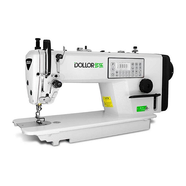 MAQUINA RETA ELETRONICA DOLLOR B1A-4A - 220 V COM PÉS E MESA MONTADOS