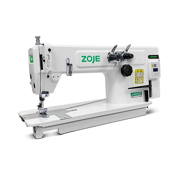Maquina Reta Ponto Corrente 2 Agulhas 1/4 com Motor Direct Drive Zoje ZJ-A3800-BD - 220 V COM PÉS E MESA DESMONTADOS