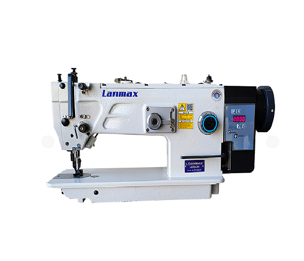 Maquina transporte Duplo Reta e Zig Zag Lanmax LM-2532D-ZTD direct drive -220 V COM PÉS E MESA MONTADOS
