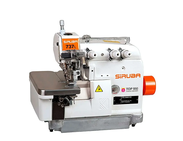Máquina Overlock Siruba 737L Motor Direct Drive - 220 V + KIT PREMIUM CARBON EXCLUSIVO