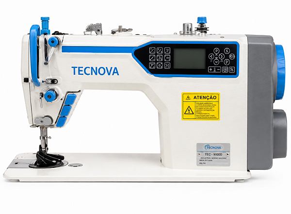 Máquina Reta Eletrônica Tecnova TN-Q8-4D Motor de Passo 220V + Kit Premium Especial e Cadeira