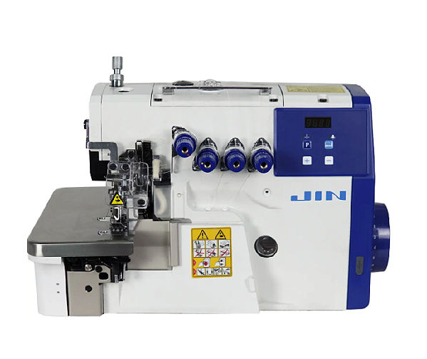 MAQUINA INTERLOQUE BITOLA MEDIA JIN JUKI M1-534 - 220 V COM PÉS E MESA DESMONTADOS