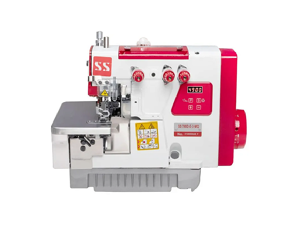MAQUINA OVERLOQUE 3 FIOS DIRECT DRIVE SUNSPECIAL SS798D-3 - 220 V COM PÉS E MESA MONTADOS