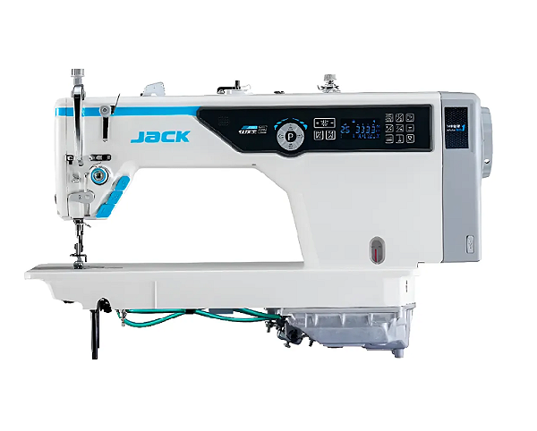 MAQUINA RETA ELETRONICA JACK A5EAH7 AMH PONTO 7 MM - 2 COM 2 CHIPS DE INTELIGENCIA ARTIFICIAL - 220 V KIT DE CALCADORES E TESOURA JACK DE BRINDE