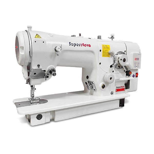 Maquina Ziguezague 3 Pontinhos com Motor Direct Drive SuperNova S-2284-D - 220 V COM PÉS E MESA MONTADOS