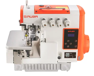 MAQUINA INTERLOQUE SIRUBA ELETRONICA 557QE-ECB - 220 V COM PÉS E MESA MONTADOS