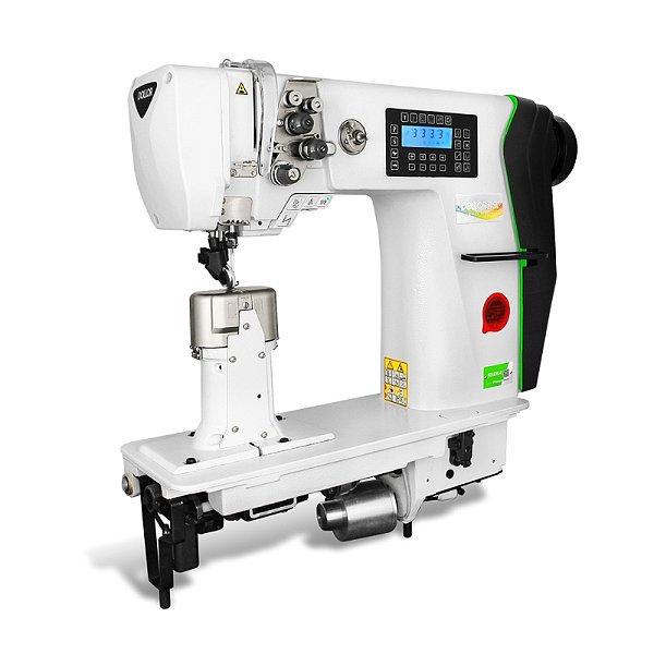 Maquina de Coluna Eletro-Eletrônica 2 Agulhas Dollor W30-2-D3 - 220 V COM PÉS E MESA MONTADOS