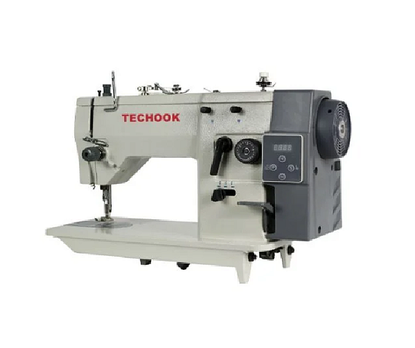 MAQUINA ZIG ZAG MOTOR DIRECT DRIVE Techook TK-20U53D - 220 V COM PÉS E MESA MONTADOS