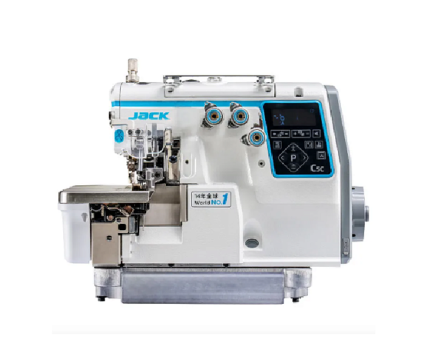 Máquina Overlock Eletrônica Jack C5C-3 3 Fios - 220 V COM PÉS E MESA MONTADOS