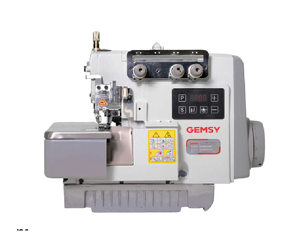 Máquina Overlock Direct Drive GEMSY N2-504M - 110 V COM PÉS E MESA MONTADOS