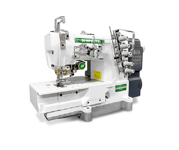 Maquina Galoneira Eletronica Plana Fechada Corte de Linha SEWPOWER SP-500E-01-364/EWT/DS - 220 V + KIT PREMIUM CARBON E CADEIRA PARA COSTUREIRA