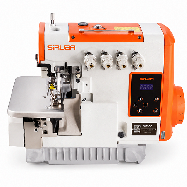 Máquina Overloque Siruba Ponto Cadeia Direct Drive 547QE 220V com Pés e Mesa Desmontados