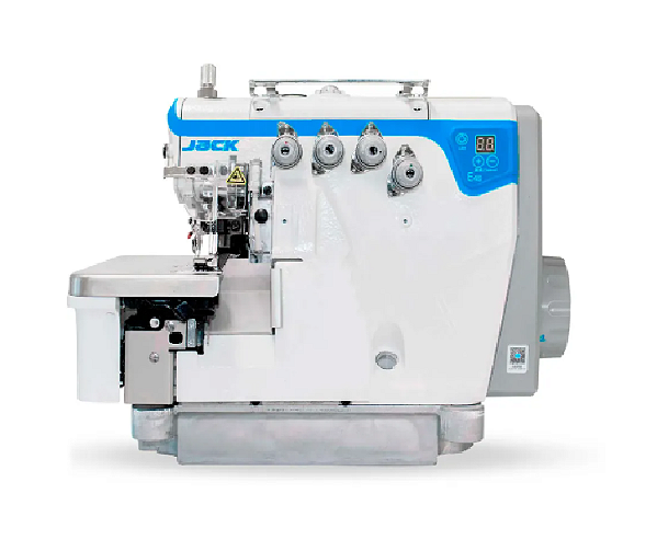 Maquina Interlock 2 Agulhas 5 fios Pesada Direct Drive Jack JK- E4S-5-A04/435 - 220 V + KIT PREMIUM CARBON EXCLUSIVO