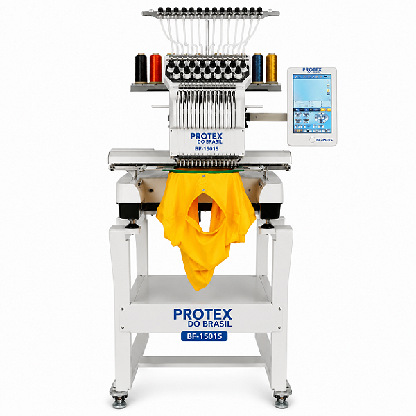 Máquina de Bordado Industrial Protex BF-1501S com 15 Agulhas Profissional