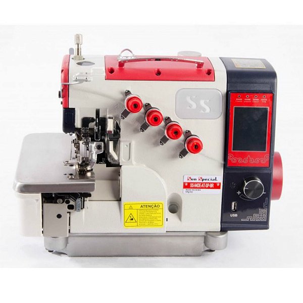 MAQUINA OVERLOQUE 2 AGULHAS PONTO CADEIA ELETRONICA SUNSPECIAL SS94-DE-AT-SP-BR - 220 V