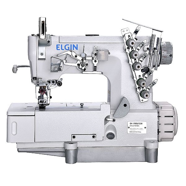 MAQUINA DE COSTURA GALONEIRA INDUSTRIAL 3 AGULHAS DIRECT DRIVE ELGIN - GA 1089 - BIVOLT