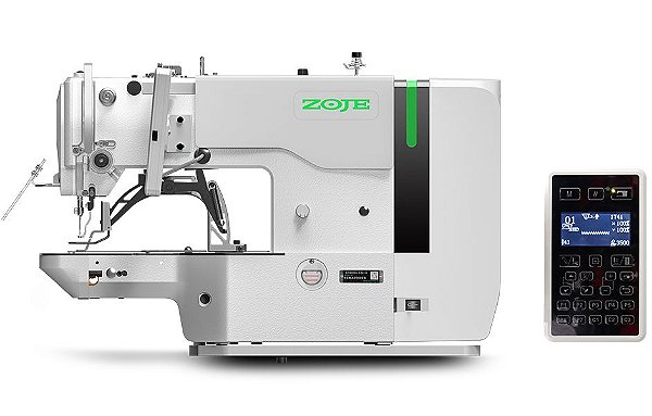 Maquina Travete Eletronica Zoje ZJ-1900DHS-3-04-V4 - 220 V COM PÉS E MESA MONTADOS