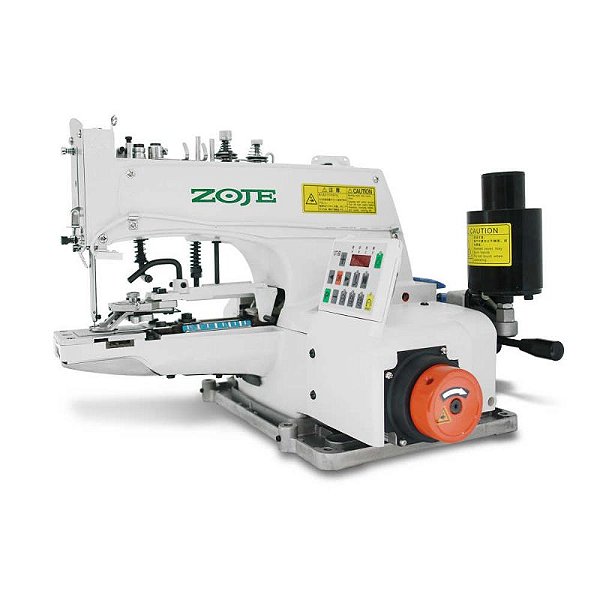 Maquina Botoneira Direct Drive com Corte de Linha Zoje ZJ-1377-BD - 220 V COM PÉS E MESA MONTADOS