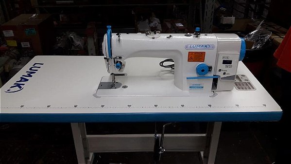 MAQUINA RETA ELETRONICA MOTOR DIRECT DRIVE COM REGULAGEM DE VELOCIDADE LUMAK LU8700D-TZ-ES -110 V